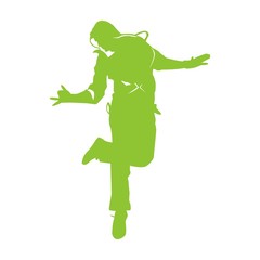 man dancing silhouette
