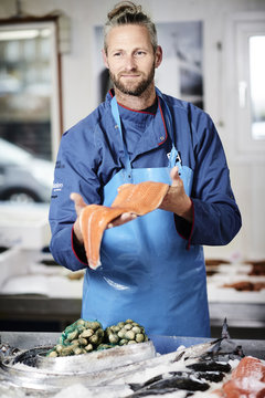 fresh fish in a fishshop