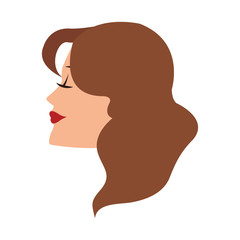 Beautiful woman face