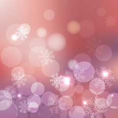 Christmas background with snowflakes