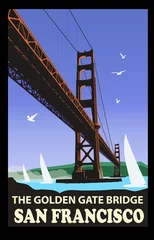 Photo sur Plexiglas Art Studio Le pont du Golden Gate, San Francisco