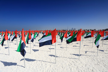 Obraz premium Flags of United Arab Emirates