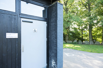 Exterior of door bathroom