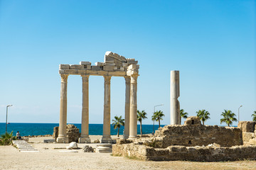 ruins of temple of apollo in southern Turkey