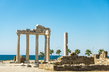 ruins of temple of apollo in southern Turkey