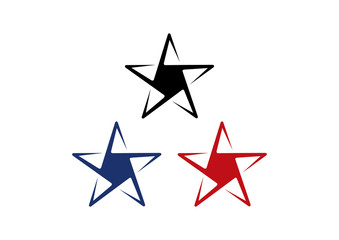 Unique Stars Logo Symbol
