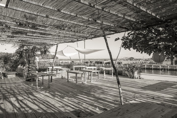 CAP FERRET (Bassin d'Arcachon, France), village ostréicole de Piraillan