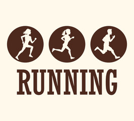 People running fitness lifestyle