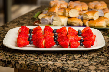 Strawberrys and Blueberry Bows