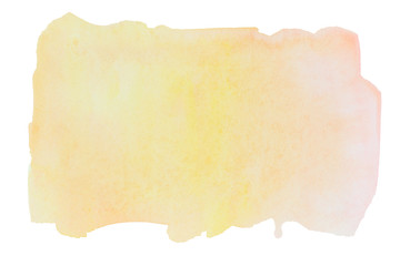 watercolor strip yellow