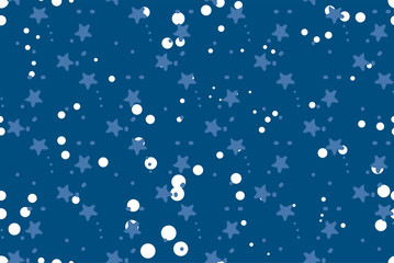 Seamless repeating pattern with stars