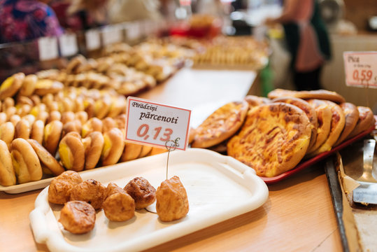 Breads and pastries selection, Riga, Latvia