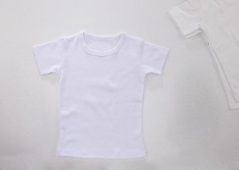 white shirt baby isolated