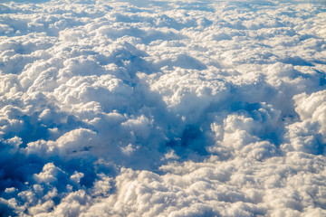 Fototapeta premium Sky and clouds from a plane over Spain 