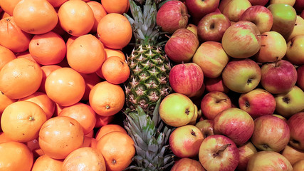 Apples and oranges and pineapples on the market