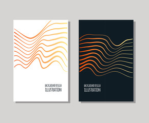 Minimal covers design set. Simple shapes with trendy gradients. Eps10 layered vector.