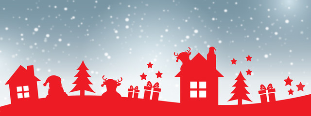 Naklejka premium christmas background