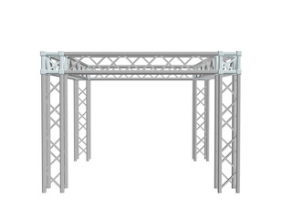 Truss construction. Isolated on white background. 3D Vector illustration.