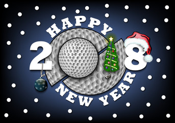 Happy new year 2018 and  golf