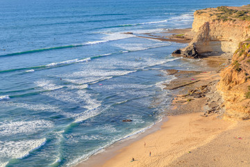 Ribeira de Ilhas Beach in Ericeira Portugal.