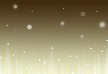 Soft Gold glitter sparkles rays lights bokeh and star festive elegant abstract footer background.  Screen mode. footer design
