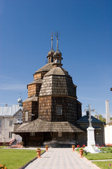 Wooden church in Chortkiv, Ukraine