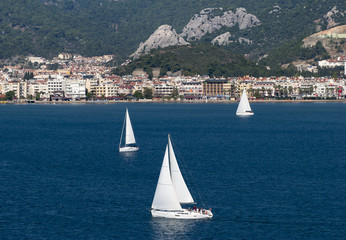 Sailing In Marmaris Resort Town