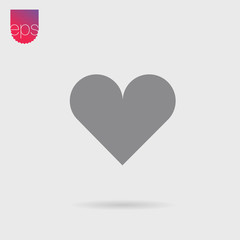 Heart Simple Vector Icon. Vector Emblem. Vector Pictogram Clipart