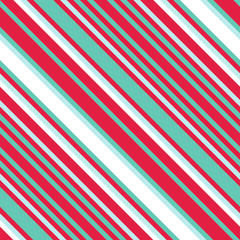 Christmas Diagonal Striped Seamless Pattern