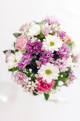 Fototapeta na wymiar Beautiful flower bouquet with vivid colors
