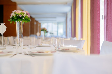 Wedding decoration with flowers
