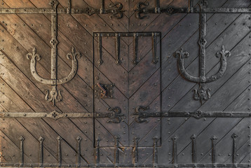 Gothic forged door