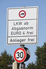 Verkehrsschild Umweltzone