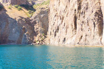Fototapeta premium Coastal cliffs of the Crimea.