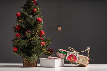 Christmas gift under the Christmas tree
