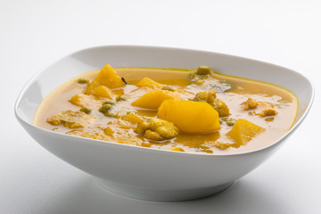 Bowl with tasty soup