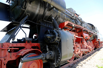 Historic steam locomotive from the 1940s