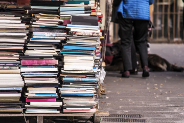old book market on the street