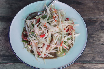 Papaya salad Thai style