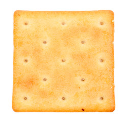 delicious isolated square cracker