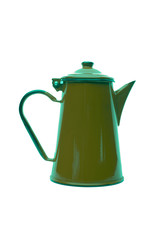 Green pot of tea