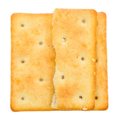 delicious isolated square cracker