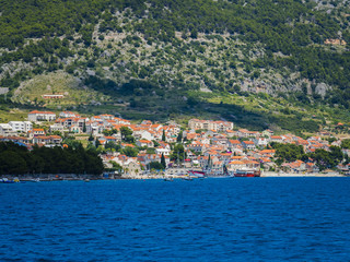Fototapeta na wymiar Der Ort Bol auf der Insel Brač, Dalmatien, Kroatien,