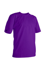 Purple t-shirt on white