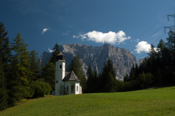 Small church in mountain