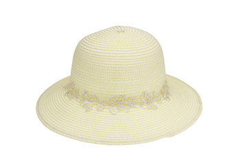 Hand-made hat bamboo weave decorated