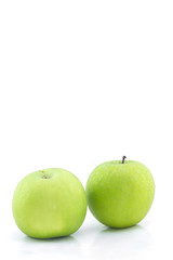 Two green apples