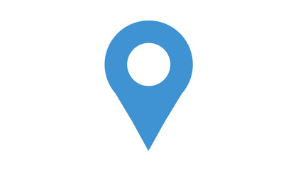 Map marker icon blue 