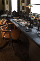 Railway Workers Desk Vertical