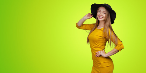 Portrait of a young woman with a beautiful smile